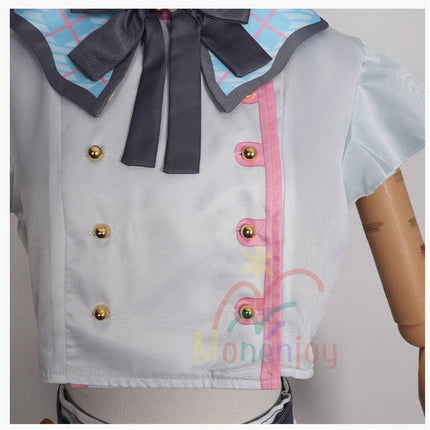 Monenjoy プロジェクトセカイ MORE MORE JUMP! 桃井 愛莉 コスプレ衣装 ステージ服 ライブ服 舞台服 feat. 初音