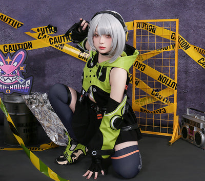 Monenjoy ゼンレスゾーンゼロ 邪兎屋 アンビー・デマラ コスチューム 衣装 可愛い 女の子 ゼンゼロ/ZZZ コスプレ 撮影衣装 コス COS 演出 花火祭 ハロウィン イベント 変装 学園祭 - Monenjoy
