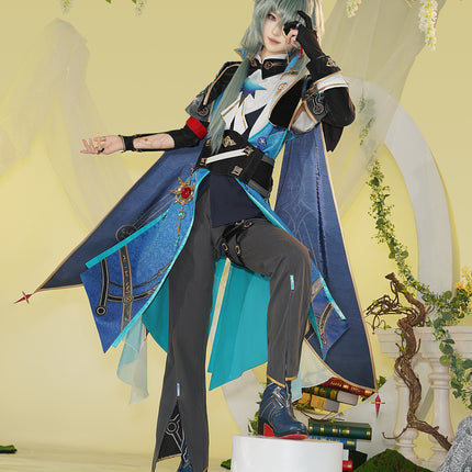 Monenjoy 崩壊スターレイル アナイクス コスプレ Anaxa 豪華 アナクサゴラス コスプレ衣装 金属製腰飾り 刺繍花紋 イベント コスチューム 仮装  - Monenjoy