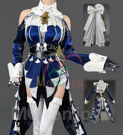 Monenjoy ゼンゼロ ヴェリナ コスプレ衣装 超リボン髪飾付 Velina コスチューム イベント MONENJOY