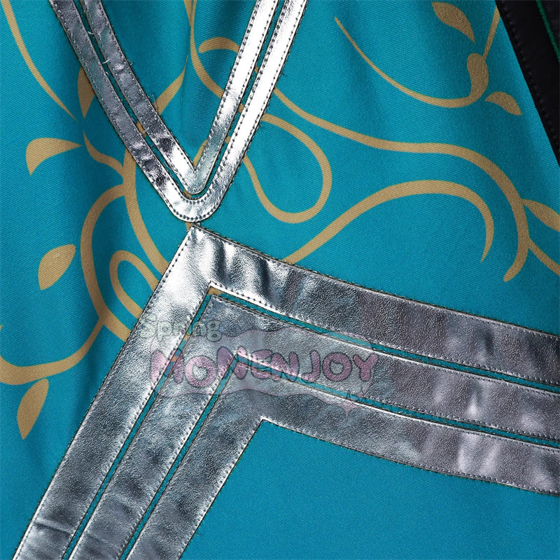 Monenjoy 鳴潮 シャコンヌ コスプレ衣装 緑色ドレス+パンツ+ヘッドドレス付属 ゲームカラー完全再現 ブーツ別売