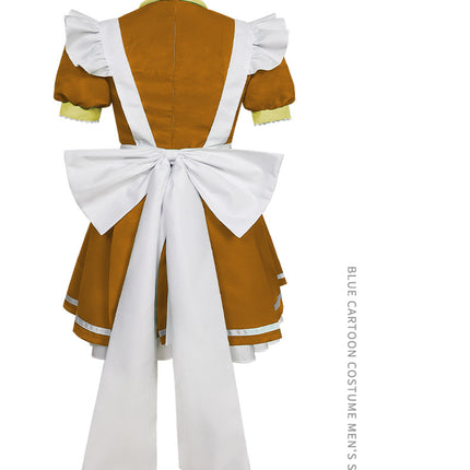 Monenjoy アニメ 東京ミュウミュウ にゅ~ 桃宮 いちご 藍沢 みんと 碧川 れたす 黄 歩鈴 ミュウプリン 藤原 ざくろ カフェ服 コスプレ メイド服 可愛い ハロウィン - Monenjoy