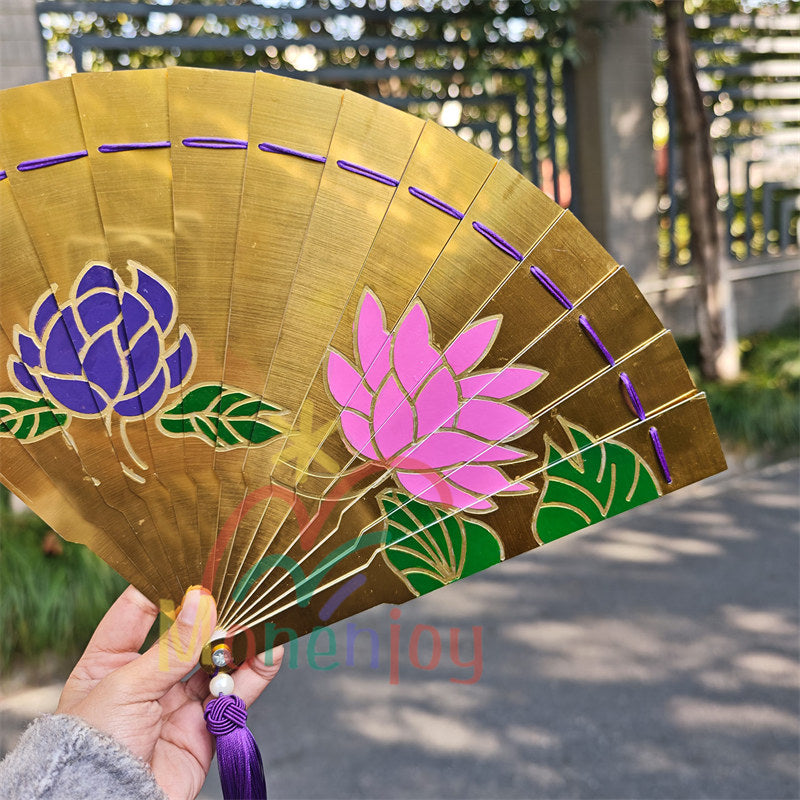 Monenjoy 鬼滅の刃 童磨 扇子 25cm コスプレ道具 武器モデル どうま きめつのやいば cosplay