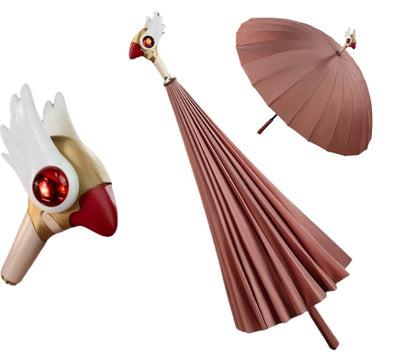 Monenjoy カードキャプターさくら 封印の杖 コスプレ道具 傘 ふういんのつえ クロウカード編 GS1219 - Monenjoy