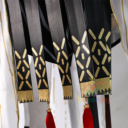 Monenjoy 鳴潮 オーガスタ コスプレ衣装 イベント 樹脂パーツ コスチューム ハロウィン ウィッグ+サンダル追加