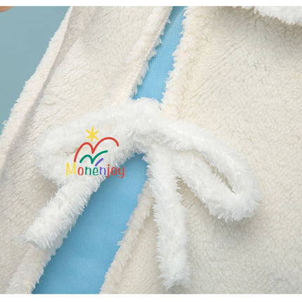 Monenjoy インフィニティニキ ふわもこに溺れる 純潔の守り コスプレ衣装 パステルブルーの水波 洋服 可愛い イベントGS1307 - Monenjoy