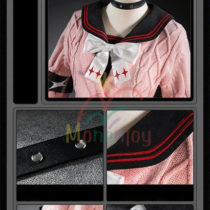 売り切れ次第終了・再入荷なし Monenjoy ゼンレスゾーンゼロ 浮波柚葉 コスプレ衣装  セーラー服 Ukinami Yuzuha 怪啖屋 ミニスカート 狸の尻尾 本物の狸 かまちー追加 イベント おもちゃ 狸 セーターコート