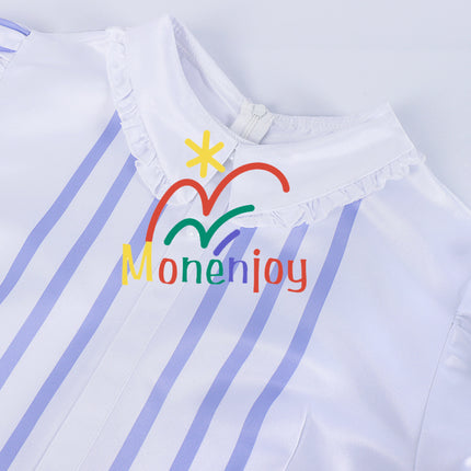 Monenjoy 原神 ラッキンコーヒー コラボ シグウィン メイド服 ワンピース スカート コスプレ道具 可愛い 尻尾付 髪飾り贈 アクセサリー - Monenjoy