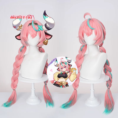 Monenjoy 原神 ヴァレサ ウィッグ カツラ アクセサリー コスプレ道具 - Monenjoy
