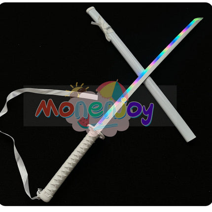 Monenjoy 鬼滅の刃 日輪刀 時透 無一郎 104cm 光る刃 スモークバージョン 日の呼吸の剣士 8色カラーチェンジ  コスプレ道具 武器モデル おもちゃ