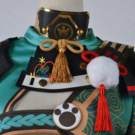 Monenjoy 原神 ゴローコスプレ衣装 Gorou 完全再現 犬耳ウィッグ&しっぽ付属可能 - Monenjoy