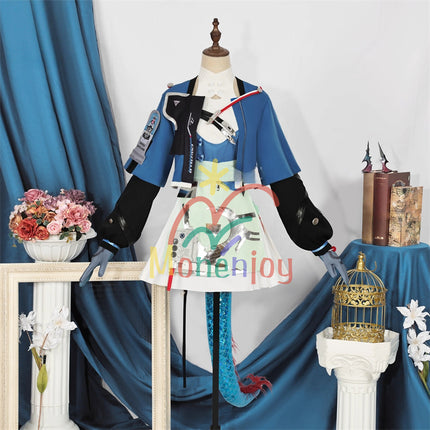 Monenjoy アークナイツ:エンドフィールド  陳千語 コスプレ衣装  チェン・チェンユー コスチューム イベント 尻尾+角付