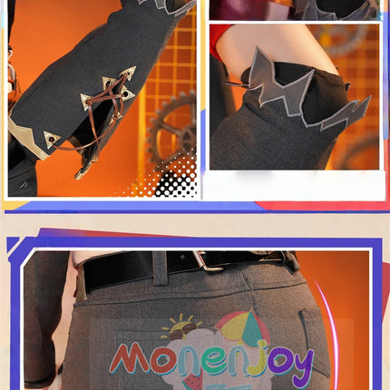 Monenjoy 原神 ヤフォダ コスプレ 金属製神の目 ナド・クライ編 風元素 月の輪 PU手甲付 コスプレ衣装 金属製パーツ コスチューム 27個大セット ハロウィン