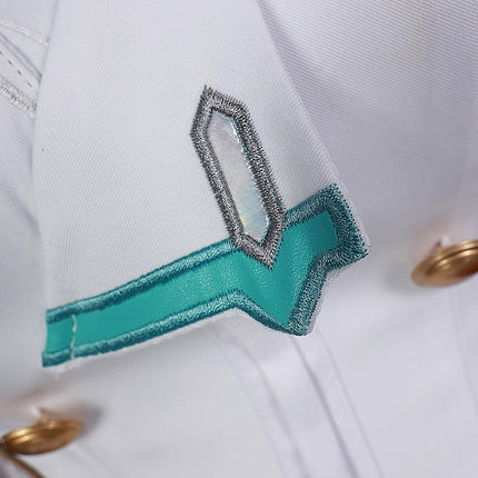 Monenjoy 原神 エスコフィエ コスプレ衣装  Escoffier コスチューム ワンピース 洋服 帽子付 3d樹脂アクセサリー G1199 - Monenjoy