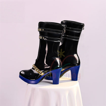 Monenjoy 鳴潮 ガルブレーナ ブーツ 底12cm コスプレ道具 シューズ 靴 おもちゃ 人工革