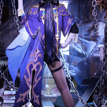 Monenjoy 原神 フォンテーヌ クロリンデ 神の目 コスチューム 衣装 ハロウィン クリスマス 衣装 イベント 変装 cosplay 男女兼用 - Monenjoy