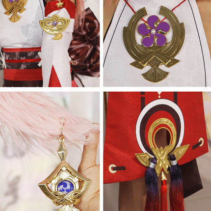 Monenjoy 原神 八重神子 コスプレ衣装 やえみこ 和服 イベント 仮装 舞台服 仮装 ハロウィン 学園祭 - Monenjoy