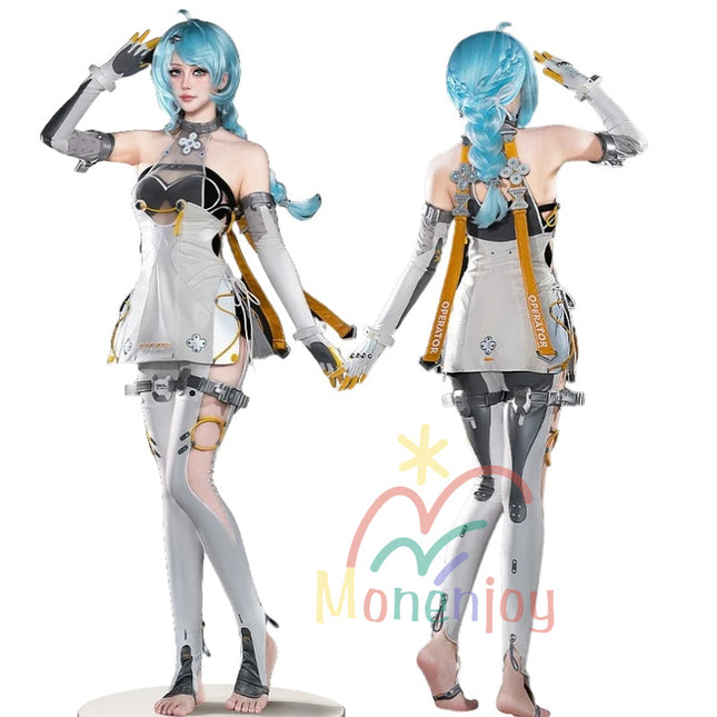 Monenjoy ゼンゼロ シード コスチューム イベント エージェント  裾反射光機能 3d樹脂製 軽量化 ゼンゼロ/ZZZ イベン ハロウィン