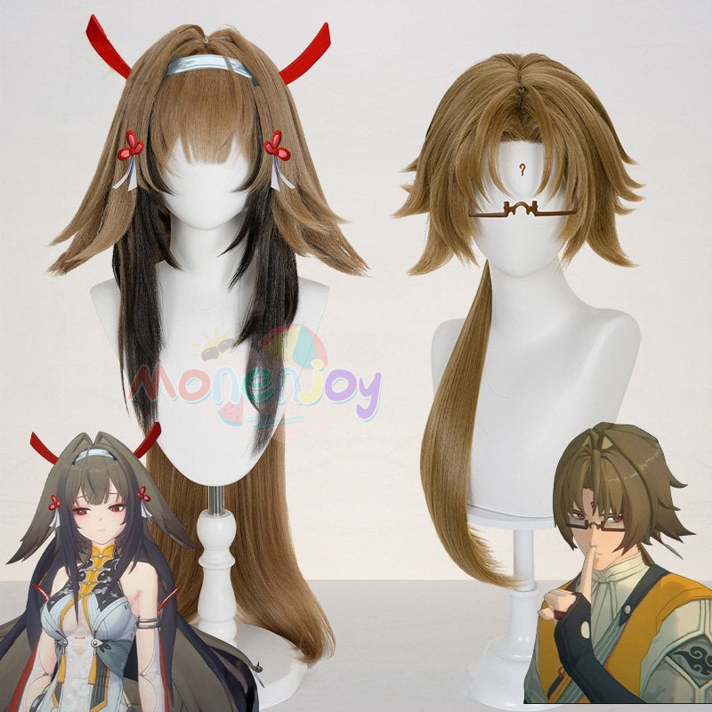 Monenjoy ゼンゼロ 葉瞬光 ＆葉釈淵 ウィッグ かつら 雲嶽山 2形態