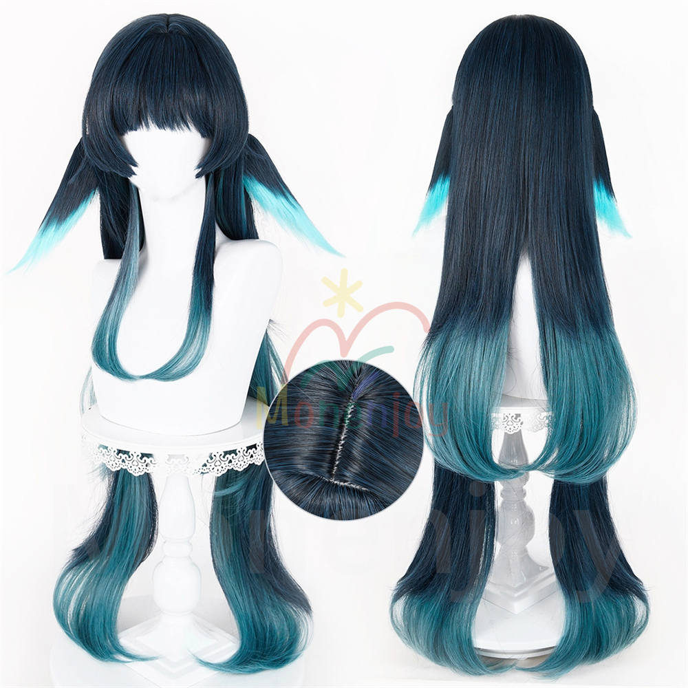 Monenjoy 原神 セラエノ コスプレ ウィッグ カツラ 95cm 耐熱ウィッグ Celaeno Genshin Impact Linnea イベント MONENJOY