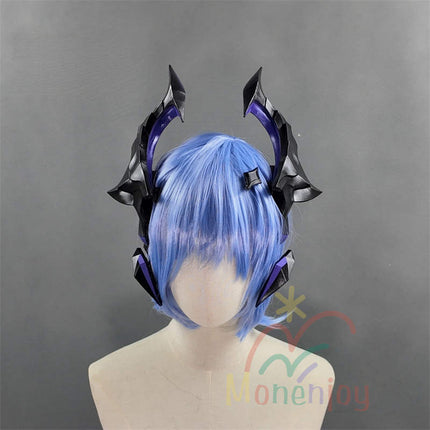 Monenjoy コスプレ小道具 原神 ドゥリン 角  Durin 悪魔の角  PLA製 3Dプリント 龍人・ホムンクルス 魔龍ドゥリン  コスプレ用アクセサリー  髪飾り イベント 仮装 軽量