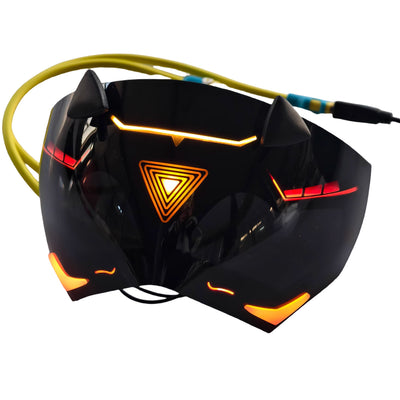 Monenjoy コスプレ道具 ゼンゼロ トリガー アイマスク 目隠し マスク 仮面 発光 ゼンレスゾーンゼロ レプリカ PVC 手作り オーダーメイド 舞台道具 - Monenjoy