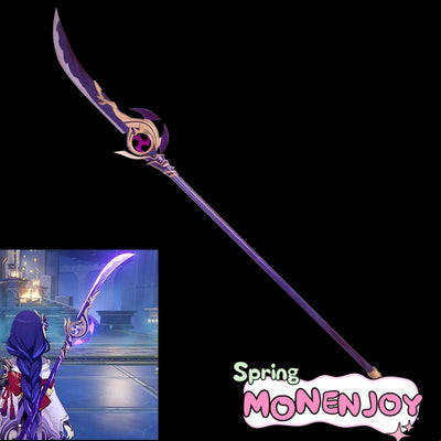 Monenjoy 原神 草薙の稲光 コスプレ道具 PLA材質 180cm 雷電将軍 餅武器レプリカ 槍(長柄)GS1198 - Monenjoy