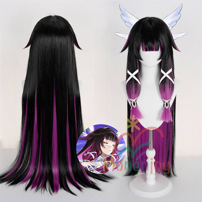 Monenjoy 原神 コロンビーナ ウィッグ 長100cm 少女 月の少女 カツラ アクセサリー 鬘