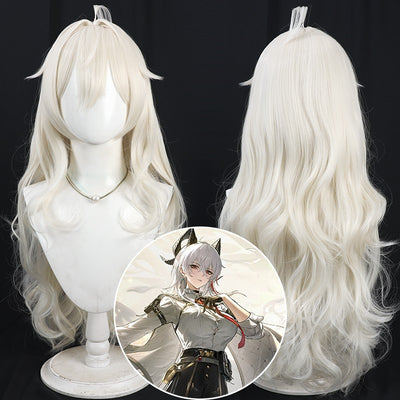 Monenjoy 鳴潮 ザンニー コスプレウィッグ 80cm ウィッグ カツラ 鬘 耐熱ウィッグ マットシルク 自然感 仮装