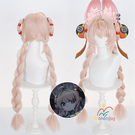 Monenjoy ゼンゼロ ザオ コスプレ ウィッグ 95cm 照 鬘 ケモナー衣装 Furry テイル モコモコ ファーリー