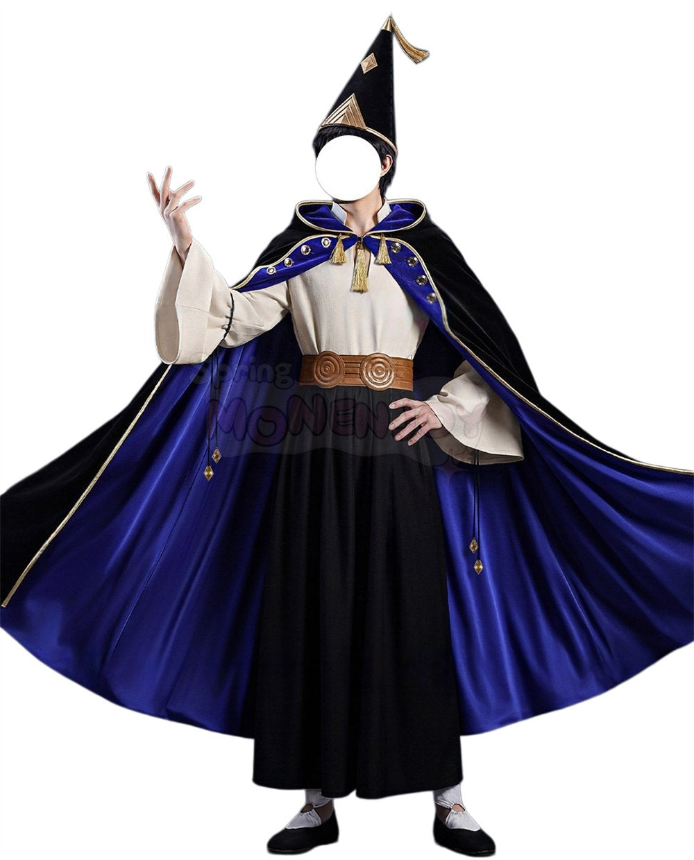 Monenjoy とんがり帽子のアトリエ オルーギオ コスプレ衣装 帽子付き