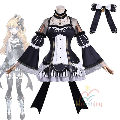 Monenjoy 魔法少女ノ魔女裁判 佐伯ミリア コスプレ衣装 囚人番号663 ウィッグ追加可能 コスチューム