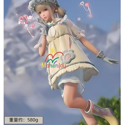 Monenjoy インフィニティニキ ふわもこに溺れる 純潔の守り コスプレ衣装 パステルブルーの水波 洋服 可愛い イベントGS1307 - Monenjoy