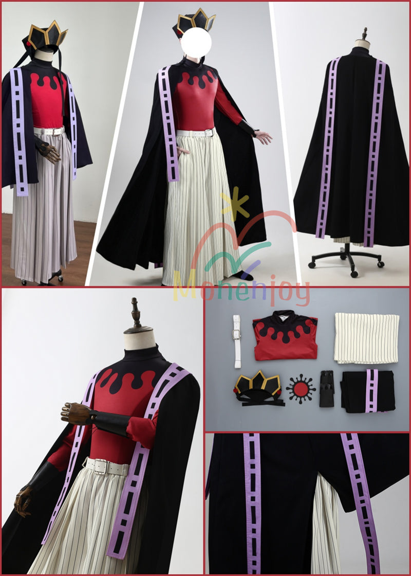 Monenjoy 鬼滅の刃 童磨 コスプレ衣装 帽子付き どうま 衣装 上弦の弐 洋服 無限城 ハロウィン きめつのやいば コスチューム