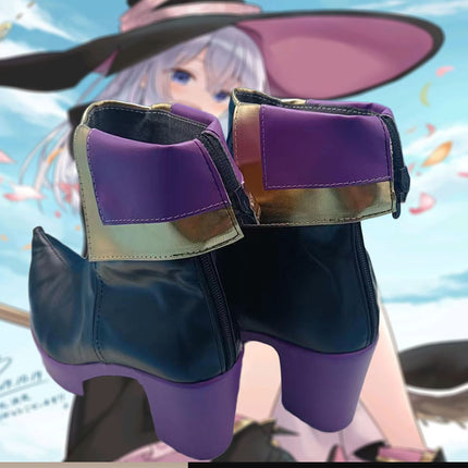 Monenjoy 魔女の旅々 イレイナ ブーツ ヒールブーツ 靴 シューズ コスプレ道具 オーダーメイド