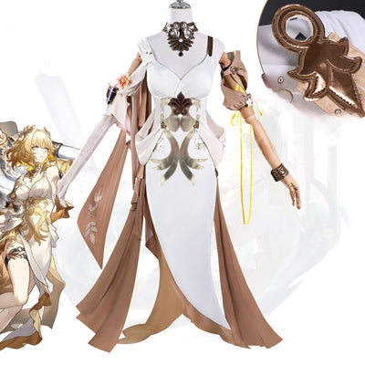 Monenjoy 崩壊スターレイル アグライア コスプレ衣装 オンパロス ウィッグ+シューズ追加 イベント 仮装 - Monenjoy