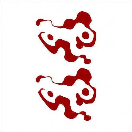 monenjoy Demon Slayer: Kimetsu no Yaiba สติกเกอร์รอยสักทันจิโร่, Demon Slayer, เครื่องประดับคอสเพลย์ปีศาจ, สติกเกอร์ดอกไม้และรอยแผลเป็น, หน้าปีศาจ, นักดาบ, ชุดแมงมุมปีศาจ, ยอดนิยม, ของตกแต่งสุดเก๋, อุปกรณ์ตกแต่งงานฮาโลวีน