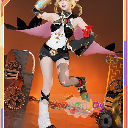 Monenjoy 原神 ヤフォダ コスプレ 金属製神の目 ナド・クライ編 風元素 月の輪 PU手甲付 コスプレ衣装 金属製パーツ コスチューム 27個大セット ハロウィン