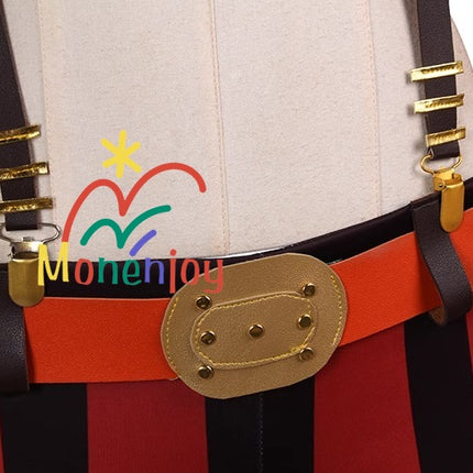 Monenjoy ONE PIECE ジュエリー・ボニー  RED コスチューム イベント 喰らい 仮装 おもちゃ 帽子付 元王下七武海  - Monenjoy