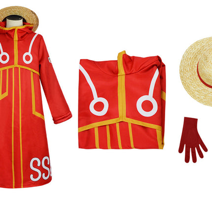 Monenjoy ONEPIECE モンキー・D・ルフィ エッグヘッド 海賊団 衣装 ユニフォーム 礼服 コスチューム 少年漫画 COS ハロウィン 舞台衣装 学園祭 クリスマス イベント - Monenjoy