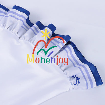 Monenjoy 原神 ラッキンコーヒー コラボ シグウィン メイド服 ワンピース スカート コスプレ道具 可愛い 尻尾付 髪飾り贈 アクセサリー - Monenjoy