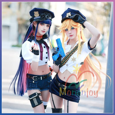 Monenjoy パンティ&ストッキングwithガーターベルト パンスト姉妹 ユニフォーム コスプレ衣装 newpsg NewPSG/#Newパンスト New PANTY & STOCKING with GARTERBELT