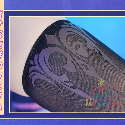 Monenjoy Hysilens Female Knight Omphalos จาก Collapse Star Rail มาพร้อมปลอกรองเท้า เครื่องประดับผมเรซิน 3 มิติ และชุดคอสเพลย์ระดับมืออาชีพ