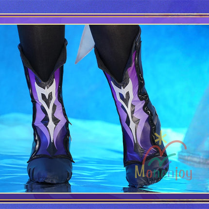 Monenjoy Hysilens Female Knight Omphalos จาก Collapse Star Rail มาพร้อมปลอกรองเท้า เครื่องประดับผมเรซิน 3 มิติ และชุดคอสเพลย์ระดับมืออาชีพ