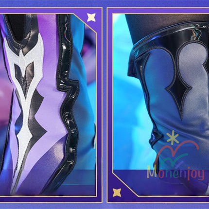 Monenjoy Hysilens Female Knight Omphalos จาก Collapse Star Rail มาพร้อมปลอกรองเท้า เครื่องประดับผมเรซิน 3 มิติ และชุดคอสเพลย์ระดับมืออาชีพ