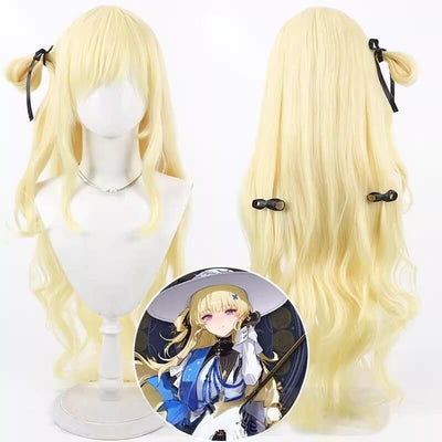 Monenjoy 鳴潮 フィービー Phoebe ウィッグ 90cm 黄色 カツラ アクセサリー コスプレ道具GS1424 - Monenjoy