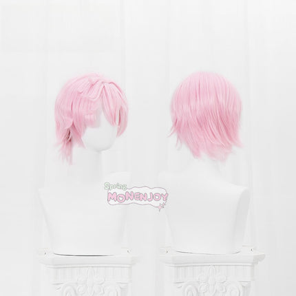 Monenjoy 原神 ダリア ウィッグ  Dahlia ピンク色 コスプレ道具 長28cm 礼賛の祝祭 イベント カツラGS1400 - Monenjoy