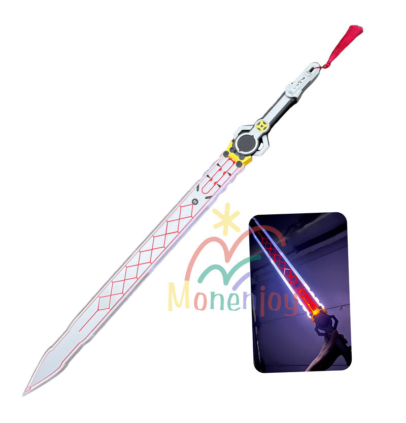Monenjoy ゼンゼロ 葉瞬光 青溟剣 PLAプリント製 110cm 内部構造で発光