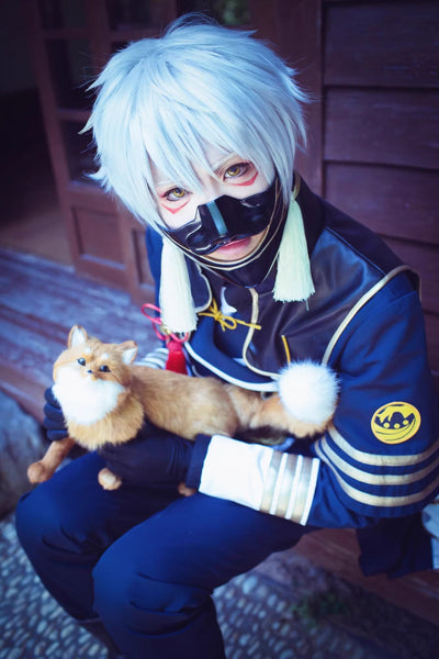 【受注製品】Monenjoy 刀剣乱舞 鳴狐 マスク 仮面 なきぎつね コスプレ道具 - Monenjoy
