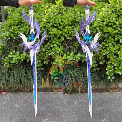 Monenjoy 原神 スカーク 蒼耀 片手剣 モチーフ武器 恐らく片手剣 110cm PU製 立体 コスプレ道具 武器モデル Skirk 道具 深淵の国GS1433